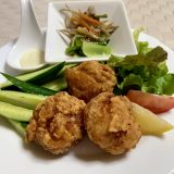 6月11日の晩ごはん(おぼろ昆布のしめ鯖、根菜の煮物)