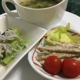 6月18日のお昼ごはん(サゴシのレモンバターソテー、にゃんこご飯)