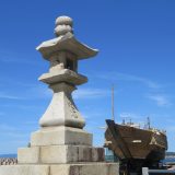 6月2日のお昼ごはん(青森県野辺地町 常夜灯と北前船、アグリの里おいらせ熱帯果樹園のバナナとパパイヤ)