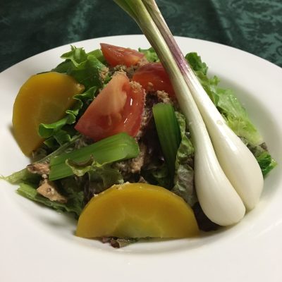 6月4日の晩ごはん(鰯とエシャロットサラダ、焼売、酢鶏)